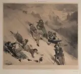 Descente du Folhorn by Eugène Charles Guerard, Lithographie en couleur, sold Dec 2018