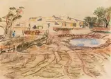 Paysage by Willy Eisenschitz, Pastel, sold Nov 2018