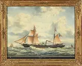 Le Tegaf» by Francois Joseph Frederic Roux, 1854, Aquarelle signée en bas à droite, sold Nov 2018
