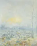 Paysage aux deux arbres by Maurice Louvrier, Toile signée en bas à droite, sold Nov 2023