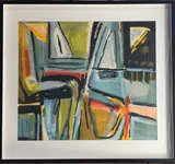 Sans Titre by Bram van Velde, 1975, Lithographie en couleurs, sold Nov 2023