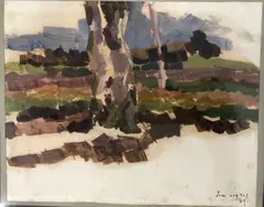 Sans titre by Jean Legros, Gouache, sold Oct 2023