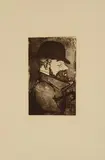 Portrait de Toulouse-Lautrec. 1893 by Charles Maurin, Aquatinte en brun sur vélin crème, très belle épreuve signée et numérotée N°2 parue dans l, sold Feb 2023