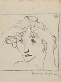 Devant la glace by Louis Valtat, Lithographie sur chine avec le monogramme et titre imprimé, sold Feb 2023