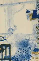 La Couturière. 1894 by Édouard Vuillard, Lithographie en couleurs sur vélin, sold Feb 2023