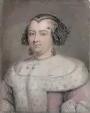 Portrait de femme by Bernard Vaillant, Pastel sur papier bleu, sold Dec 2022