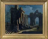 Caprice architecturale à la fontaine by Pietro Cappelli, Toile, sold Dec 2022