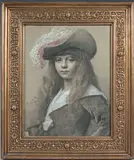 Portrait du frère de l'artiste, Oskar by Leopold Horovitz, Pastel, sold Dec 2022
