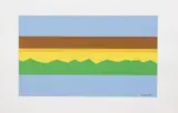 Maquette by Jean Legros, 1975, Collage, acrylique sur carton, contrecollé sur carton, sold Feb 2023