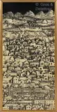 Jérusalem by Pietro Fornasetti, 1950, Panneau d’isorel, sold Apr 2023