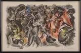 Danse africaine by Maurice Fiévet, Lithographie signée, dédicacée et numérotée, sold Apr 2023