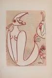 Sans Titre by Max Ernst, Lithographie en couleurs sur vélin signée en bas à droite, sold Nov 2019