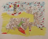Sans titre by Roberto Matta, Lithographie en couleurs signée, sold Nov 2019