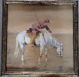 Le gardien camarguais by Édouard Doigneau, Aquarelle signée en bas à gauche, sold Jun 2025