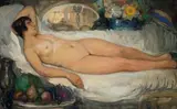 Femme allongée by Fernand Allard l'Olivier, Aquarelle et gouache sur papier, sold Dec 2017