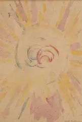 Composition rayonniste by Jozef Peeters, 1915, Aquarelle sur papier, sold Dec 2017