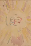 Composition rayonniste by Jozef Peeters, 1915, Aquarelle sur papier, sold Dec 2017