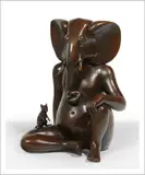 Ganesh by François-Xavier Lalanne, 2001, Bronze à patine brune, sold Jun 2017