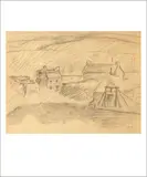 Paysage de Bretagne by Paul Sérusier, vers 1890, Fusain et sanguine sur papier, sold Jun 2017