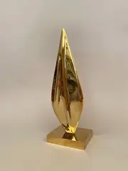 Sans titre by Kostas Coulentianos, 1991, Epreuve en bronze à patine dorée, sold May 2021