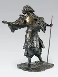 La mendiante chinoise by Jean Mich, 1912, Epreuve en bronze à patine brun nuancé, sold Apr 2014