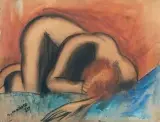 Nu allongé by Jean du Marboré, Aquarelle sur carton signé et daté «24» en bas à gauche, sold Feb 2014