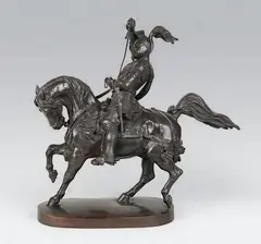 Emmanuel Philibert, Duc de Savoie by Carlo Marochetti, Epreuve en bronze à patine brun foncé, sold Feb 2014