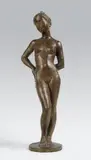 Nu bras dans le dos by Jacques Coquillay, Epreuve en bronze à patine brun clair nuancé, sold Feb 2014