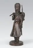 Sapeur des grenadiers de la Garde impériale by Emmanuel Frémiet, Epreuve en bronze à patine brun, sold Feb 2014