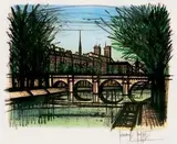 Vue de l' île de la Cité by Bernard Buffet, Lithographie Epreuve d'artiste signée en bas à droite, sold Dec 2013