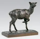 Biche debout by Germain Demay, Epreuve en bronze à patine brun foncé nuancé, sold Dec 2013
