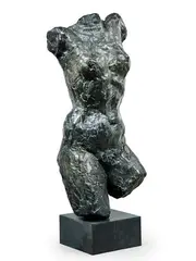 Torse de femme, 1945-1946 by Marguerite Lavrillier Cossaceanu, Epreuve en bronze à patine brun vert Fonte posthume à la cire perdue Coubertin, sold Jun 2025