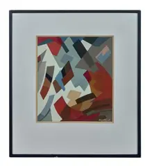 Composition géométrique by Silvano Bozzolini, 1959, Gouache sur papier, sold Jun 2025