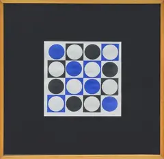 Composition by Antonio Assis, Gouache signée en bas à droite, sold May 2025