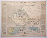 PLAN du Siège de Sébastopol, indiquant la position des Armées (Françaises) et des Flottes, et les Batteries d'attaque et de défense jusqu'à BALAKLAVA. (Crimée). by Crimée. Siège de Sébastopol, Lithographie Bouquillard, Paris, rue St Martin, sold Jan 2025
