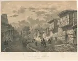 Vue prise à Erzroum - Arménie by Eugène Flandin, Lithographie en bistre et légendée, extraite de l'album L'Orient, Paris (Gide et Baudry, l, sold Dec 2024