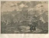 Vue prise à Erzroum - Arménie (planche 21) by Eugène Flandin, Lithographie en bistre et légendée, extraite de l'album L'Orient, Paris (Gide et Baudry, l, sold Dec 2024