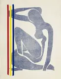 Hommage à Matisse by Marcel Alocco, 1973, Lithographie (les rubans en sérigraphie), sold Dec 2024
