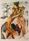 Le Toréador aux papillons by Salvador Dalí, 1972, Lithographie sur papier, sold Dec 2024