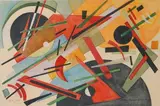 Composition suprématiste, 1922-1958 by Nadia Léger-Khodossievitch, 1922, Aquarelle sur papier exécutée vers, sold Dec 2024