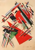 Composition géométrique by Nadia Léger-Khodossievitch, 1922, Gouache sur papier, sold Dec 2024