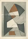 Projet de Pégase by Alberto Magnelli, 1962, Gravure originale à l'aquatinte sur papier vergé du Moulin Richard de Bas (filigrane), sold Dec 2024