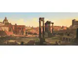 Blick Über das Römische Forum by Ippolito Caffi, gouache, offered Apr 2022
