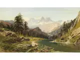 Mount Hoffmann Yosemite Valley, Kalifornien by William Keith, oil on canvas, sold Jun 2025
