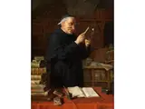 Ein Fund (in der Bibliothek) by Eduard von Grützner, oil on canvas, sold Mar 2026