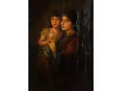 Mutter mit Kind by Franz von Lenbach, oil on panel, offered Jun 2026