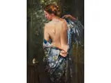 Junge Frau im Kimono by Jan M.C. Asselbergs, oil on canvas, sold Dec 2019
