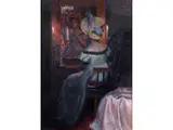 Vor dem Spiegel by Ida Kupelwieser, oil on canvas, offered Sep 2023