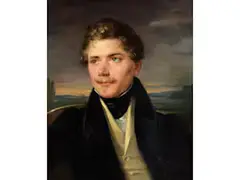 Portrait Eines Jungen Adeligen vor Landschaft by Friedrich von Amerling, oil on canvas, offered Jun 2023