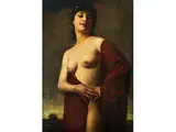 Halbakt Einer Jungen Frau by Hans Hassenteufel, 1887 Hamburg – 1943 München, oil on canvas, sold Apr 2018